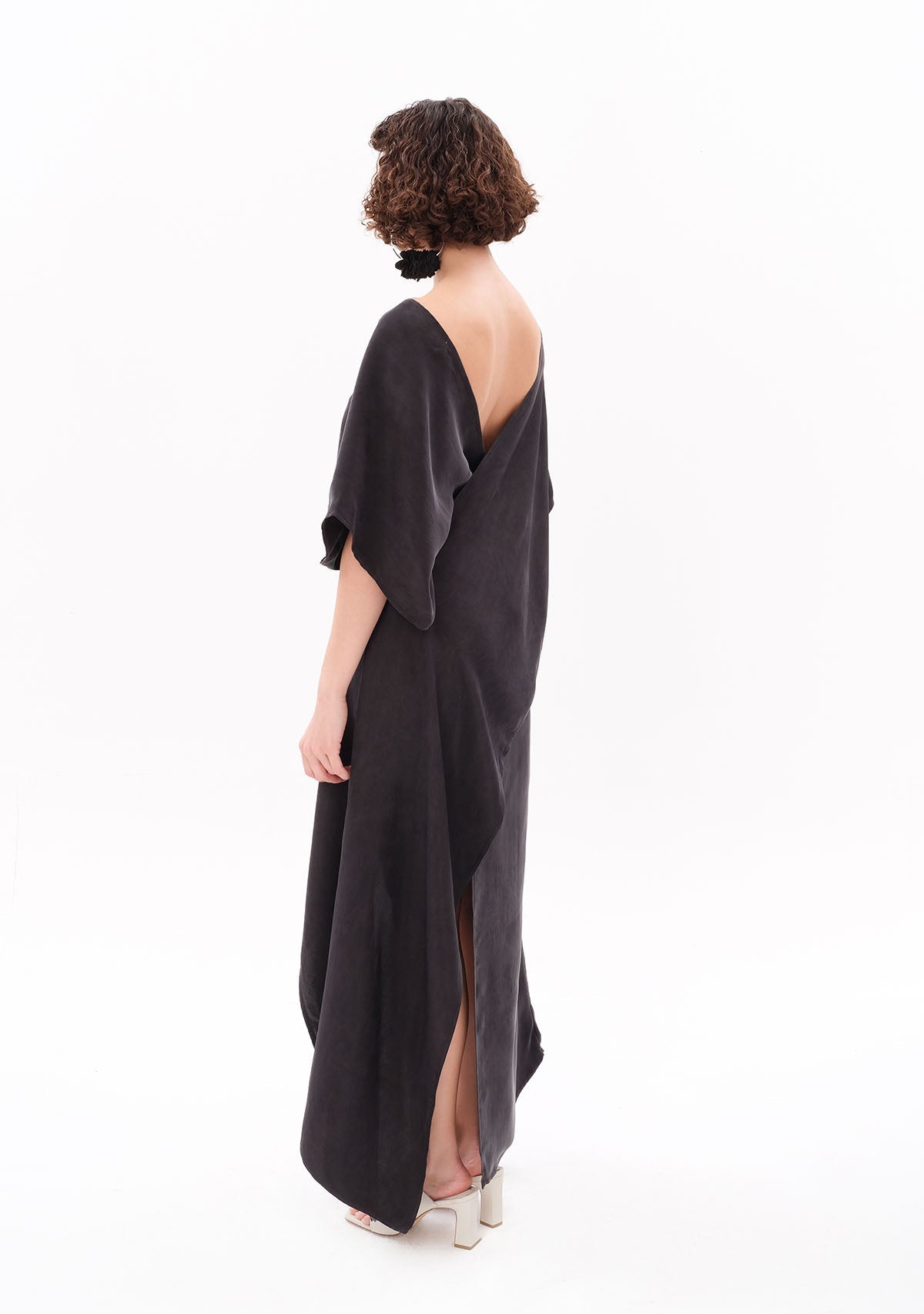 Tiny-Antrasit Luxe Tencel™ Elbise-Elbise-4-roqelvaxirum.shop