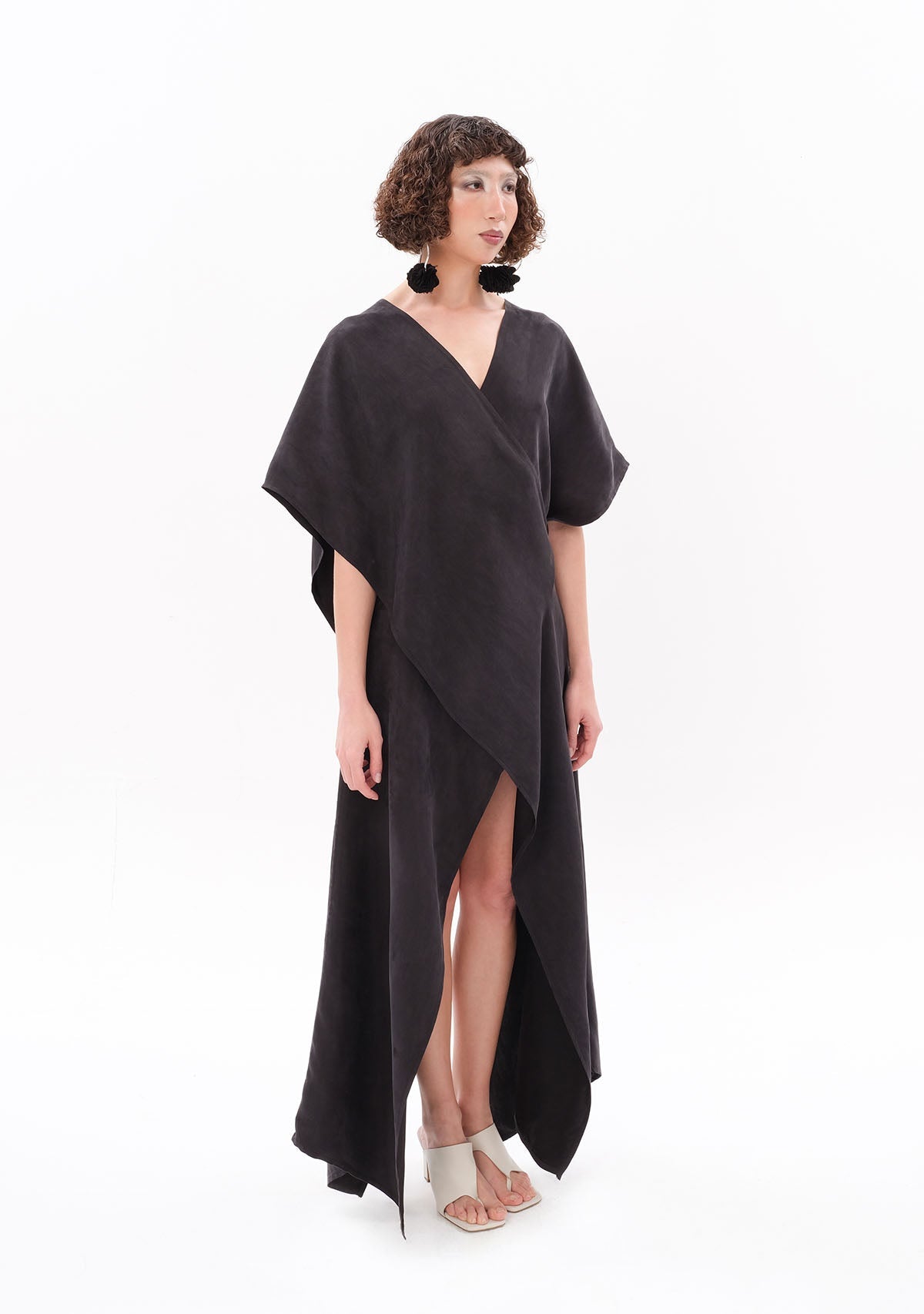 Tiny-Antrasit Luxe Tencel™ Elbise-Elbise-5-roqelvaxirum.shop