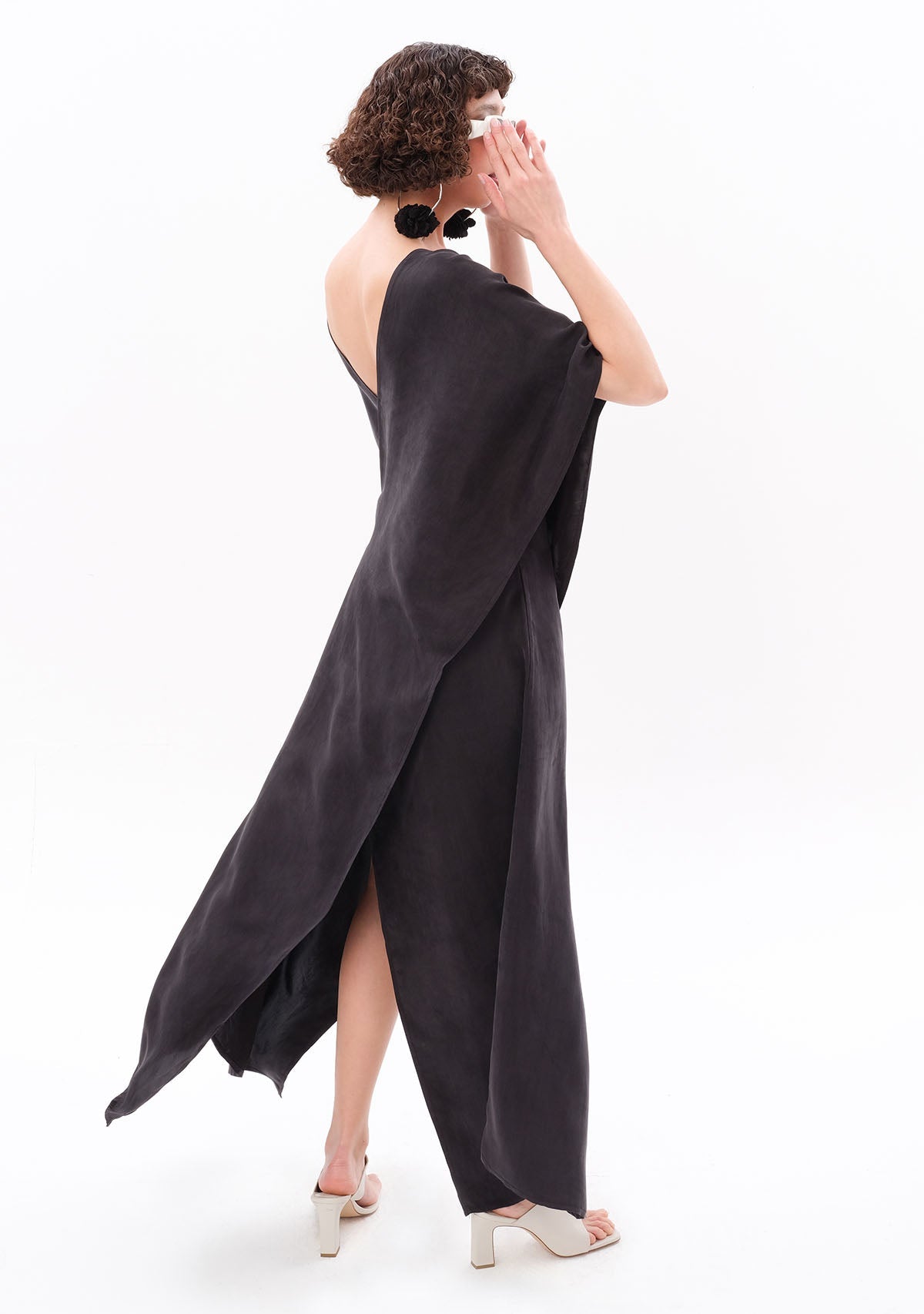 Tiny-Antrasit Luxe Tencel™ Elbise-Elbise-6-roqelvaxirum.shop