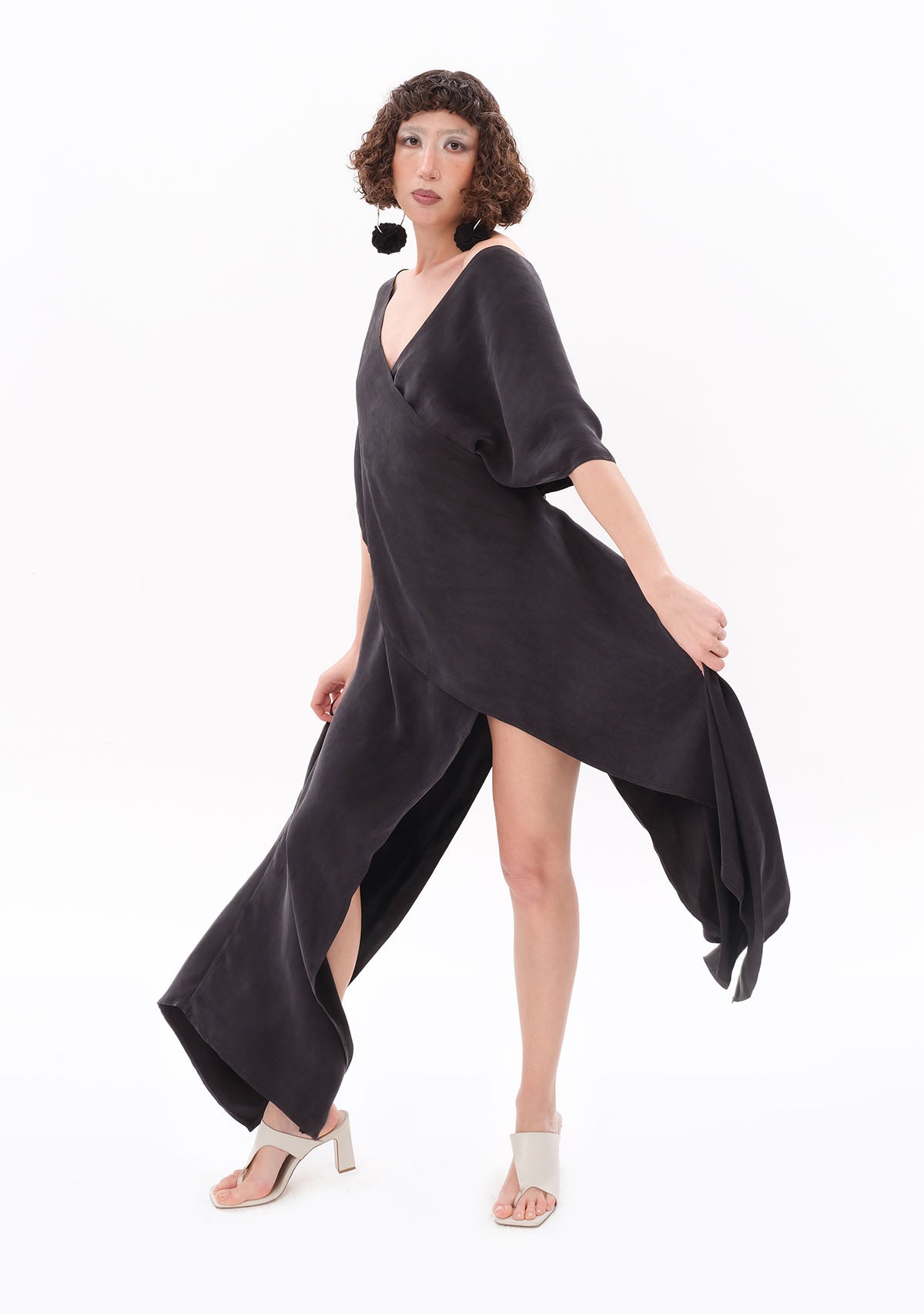 Tiny-Antrasit Luxe Tencel™ Elbise-Elbise-7-roqelvaxirum.shop