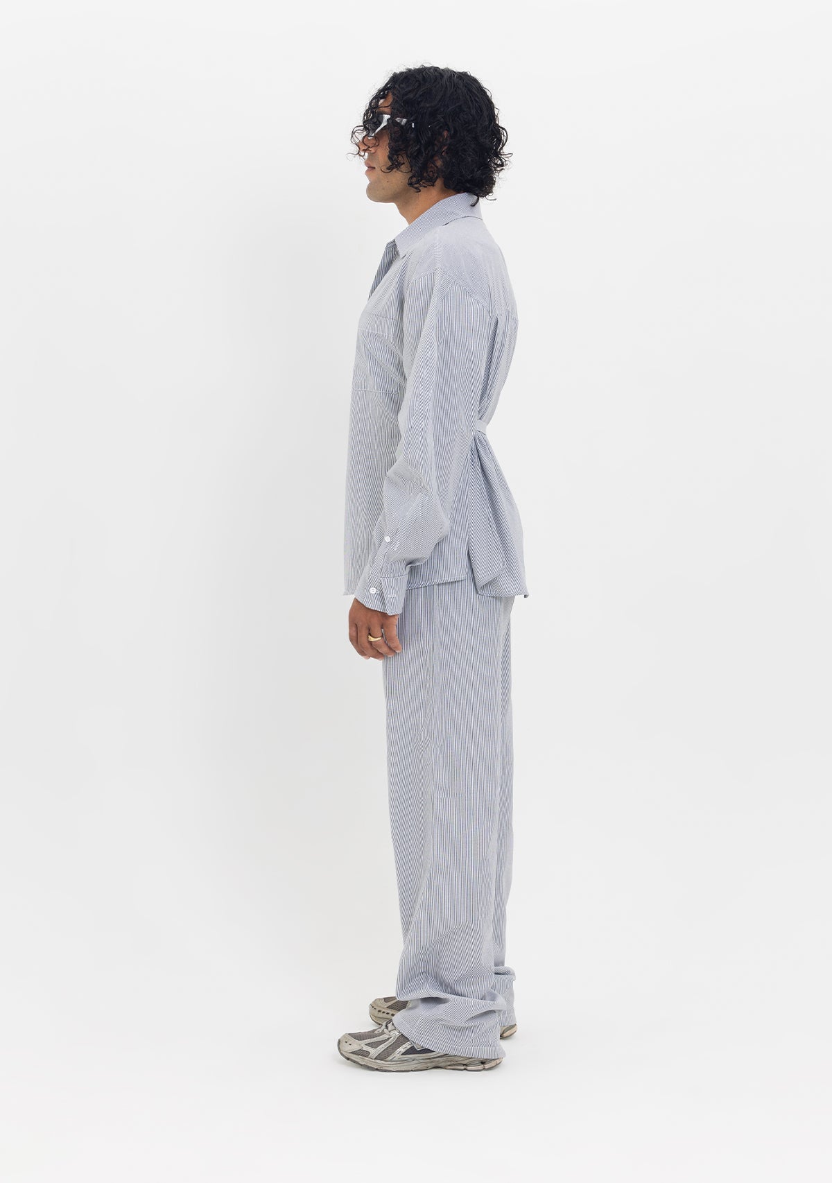 Tiny-Asimetrik Kesim Çizgili Bağlamalı Gömlek-Gömlek-2-roqelvaxirum.shop
