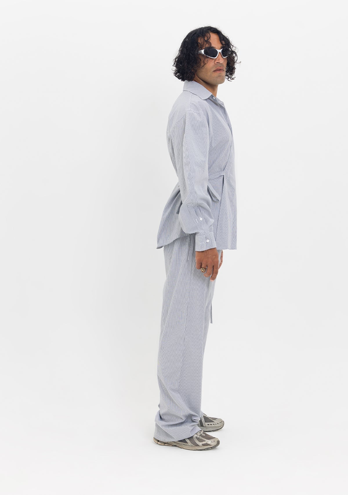 Tiny-Asimetrik Kesim Çizgili Bağlamalı Gömlek-Gömlek-5-roqelvaxirum.shop