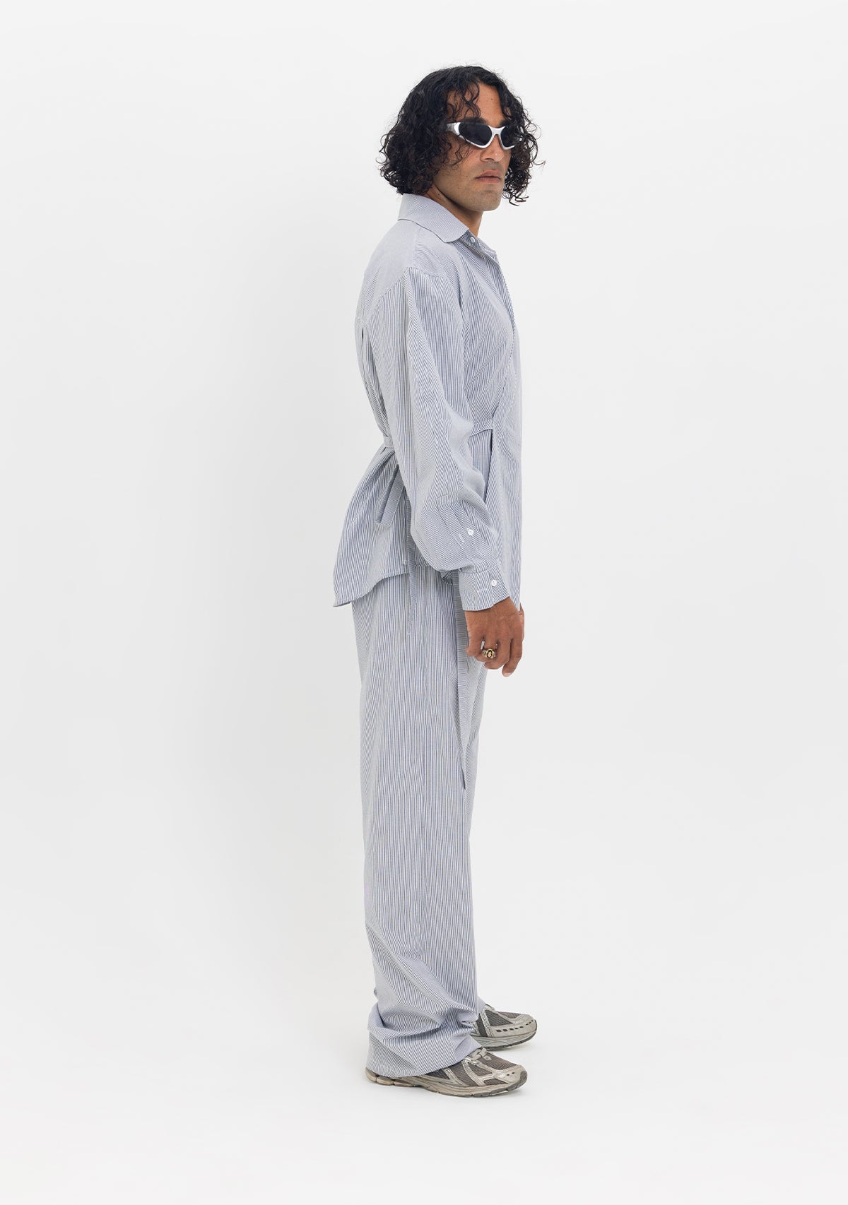 Tiny-Asimetrik Kesim Çizgili Bağlamalı Gömlek-Gömlek-6-roqelvaxirum.shop