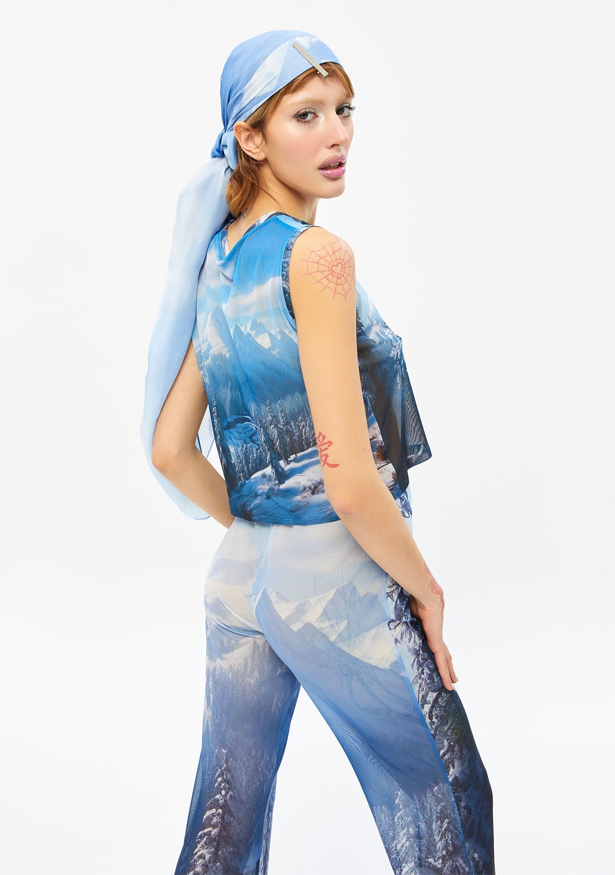 Tiny-Baskılı Transparan Mavi Pantolon-Pantolon-8-roqelvaxirum.shop