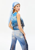 Tiny-Baskılı Transparan Mavi Pantolon-Pantolon-8-roqelvaxirum.shop