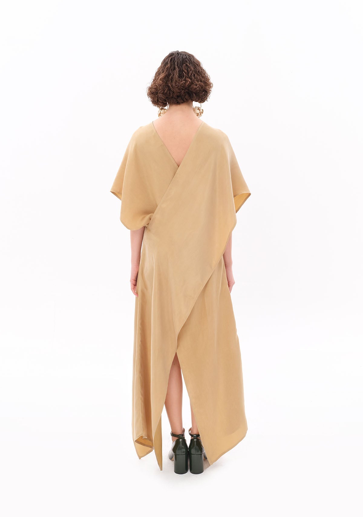 Tiny-Bej Luxe Tencel™ Elbise-Elbise-2-roqelvaxirum.shop
