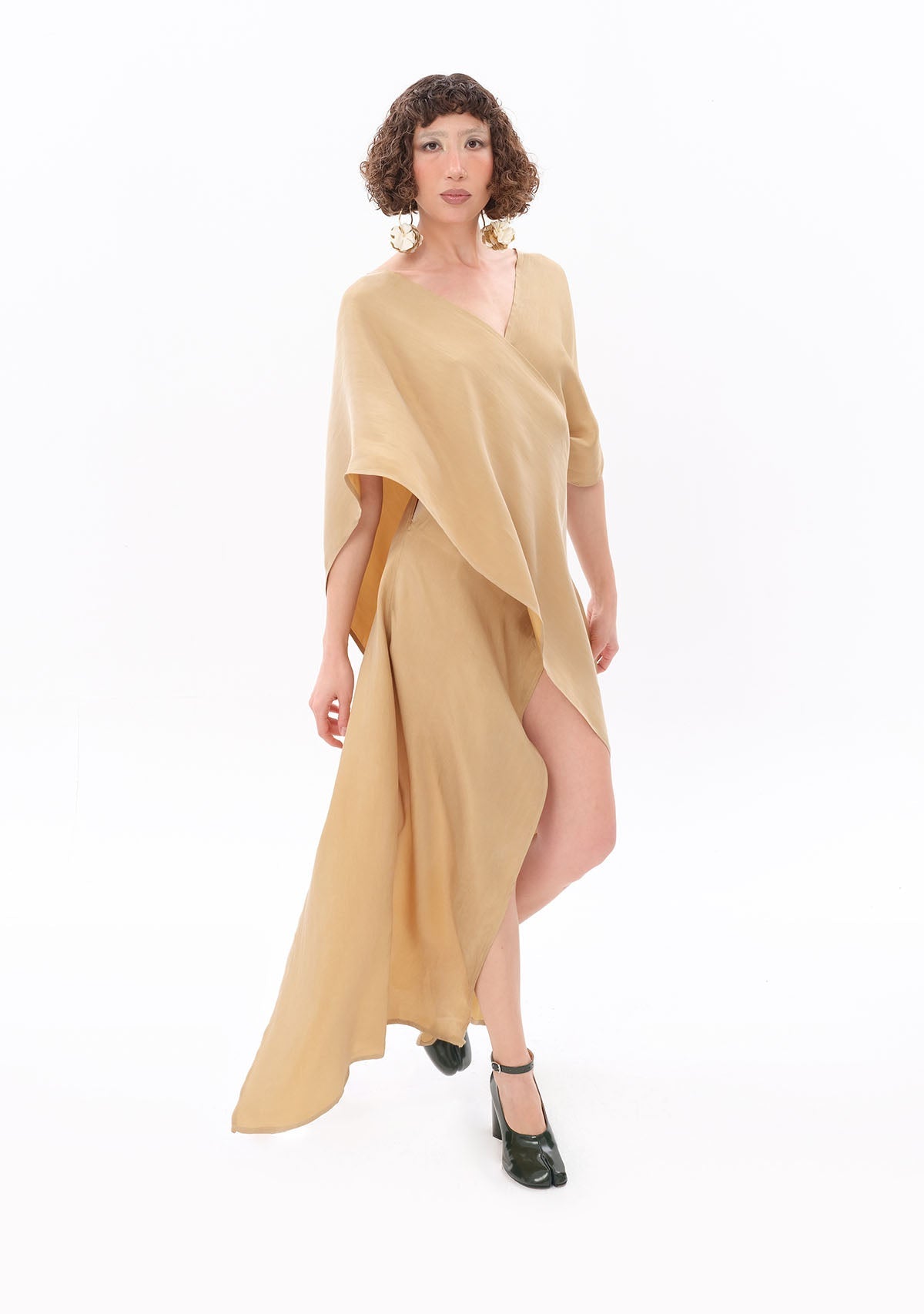 Tiny-Bej Luxe Tencel™ Elbise-Elbise-6-roqelvaxirum.shop