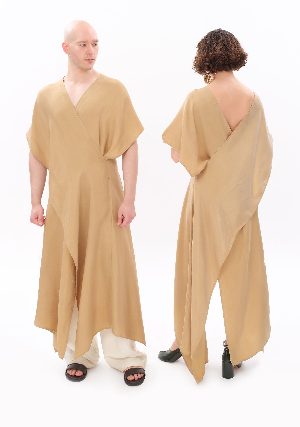 Tiny-Bej Luxe Tencel™ Elbise-Elbise-9-roqelvaxirum.shop