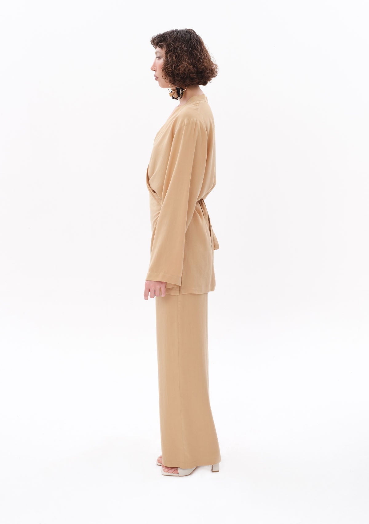 Tiny-Bej Tencel™ Bağlamalı Gömlek-Gömlek-4-roqelvaxirum.shop