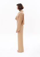 Tiny-Bej Tencel™ Beli Lastikli Pantolon-Pantolon-4-roqelvaxirum.shop