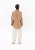 Tiny-Bej Tencel™ Oversize Gömlek-Gömlek-2-roqelvaxirum.shop