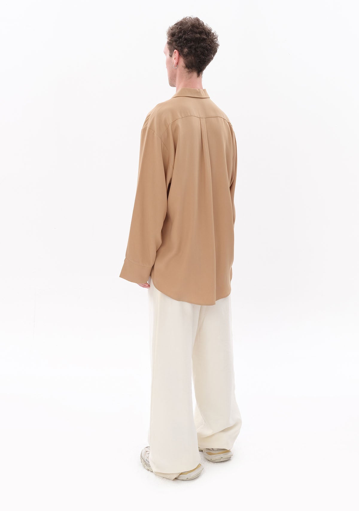 Tiny-Bej Tencel™ Oversize Gömlek-Gömlek-3-roqelvaxirum.shop