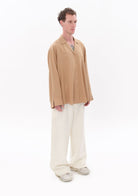 Tiny-Bej Tencel™ Oversize Gömlek-Gömlek-5-roqelvaxirum.shop