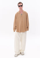 Tiny-Bej Tencel™ Oversize Gömlek-Gömlek-6-roqelvaxirum.shop