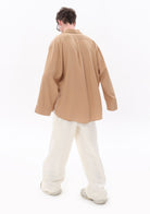 Tiny-Bej Tencel™ Oversize Gömlek-Gömlek-7-roqelvaxirum.shop