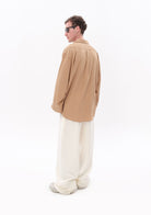 Tiny-Bej Tencel™ Oversize Gömlek-Gömlek-8-roqelvaxirum.shop