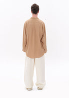 Tiny-Bej Tencel™ Oversize Gömlek-Gömlek-9-roqelvaxirum.shop