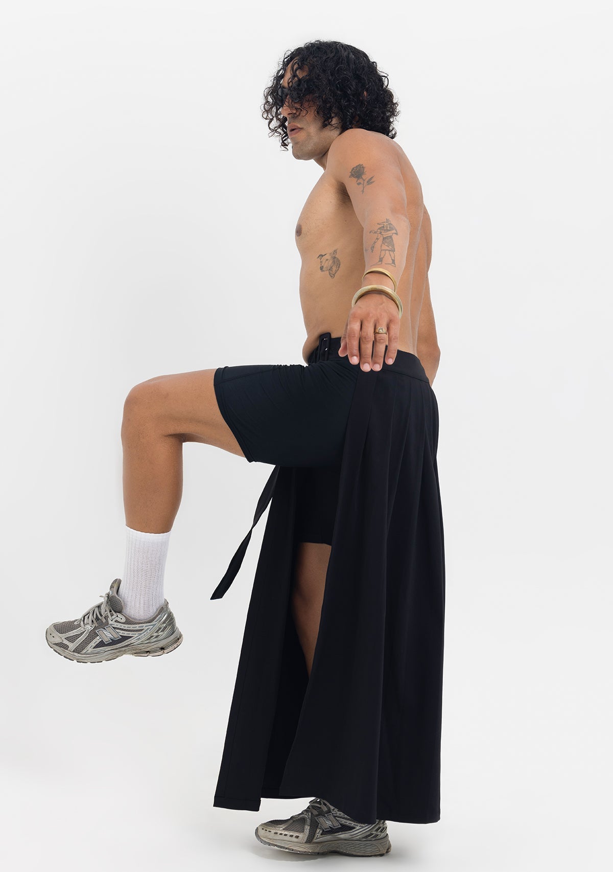Tiny-Beli Kemerli Siyah Pileli Etek Aksesuar-Etek-11-roqelvaxirum.shop