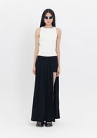 Tiny-Beli Kemerli Siyah Pileli Etek Aksesuar-Etek-3-roqelvaxirum.shop