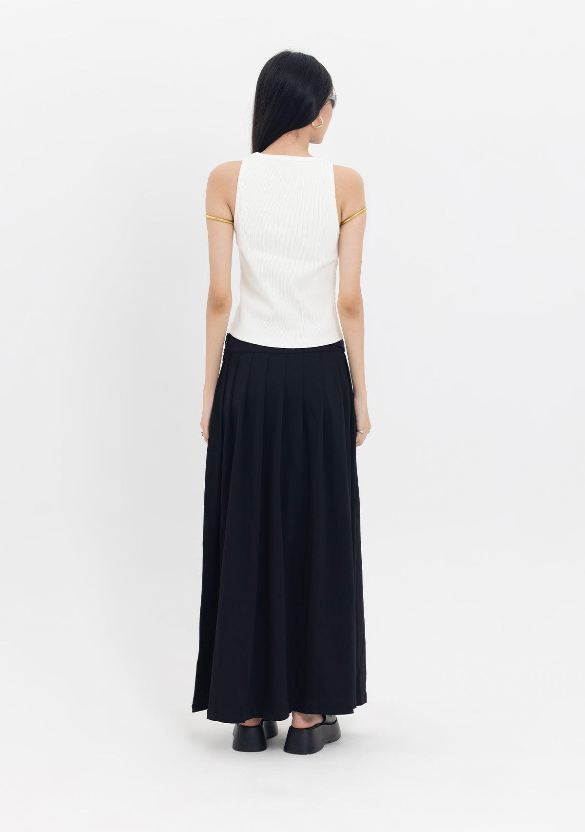 Tiny-Beli Kemerli Siyah Pileli Etek Aksesuar-Etek-9-roqelvaxirum.shop