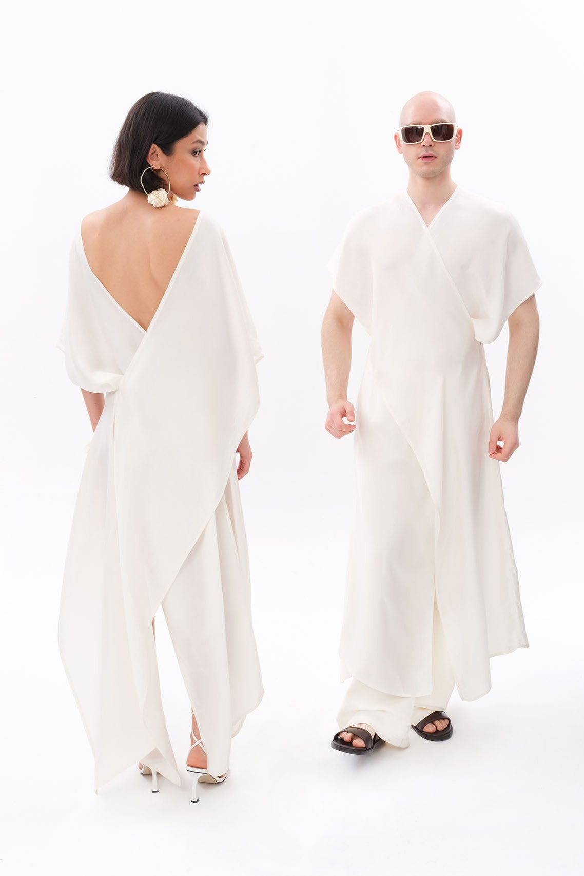 Tiny-Beyaz Luxe Tencel™ Elbise-Elbise-1-roqelvaxirum.shop