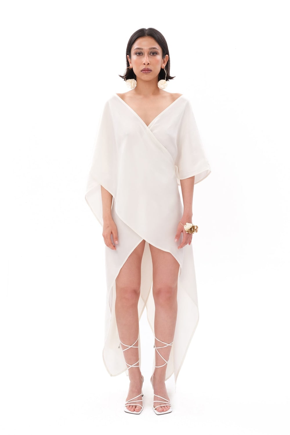 Tiny-Beyaz Luxe Tencel™ Elbise-Elbise-2-roqelvaxirum.shop