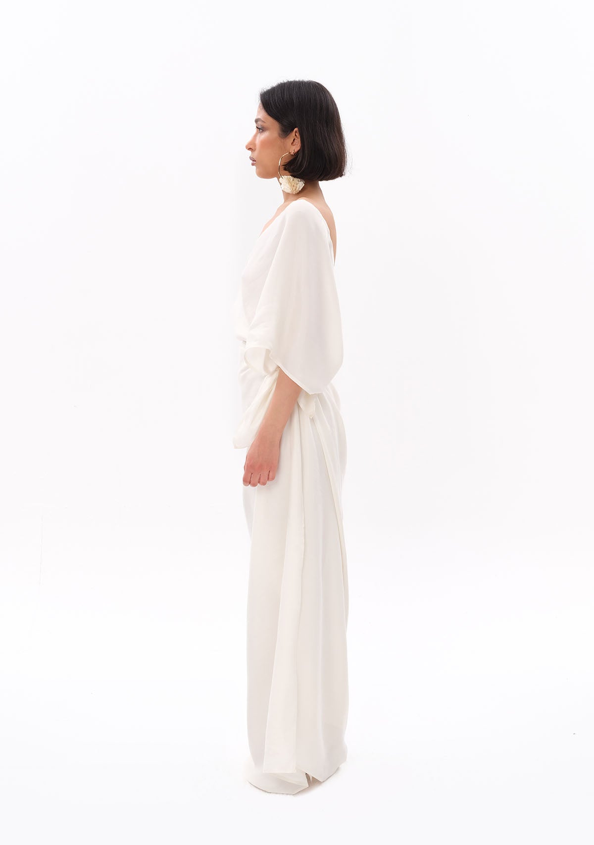 Tiny-Beyaz Luxe Tencel™ Elbise-Elbise-6-roqelvaxirum.shop
