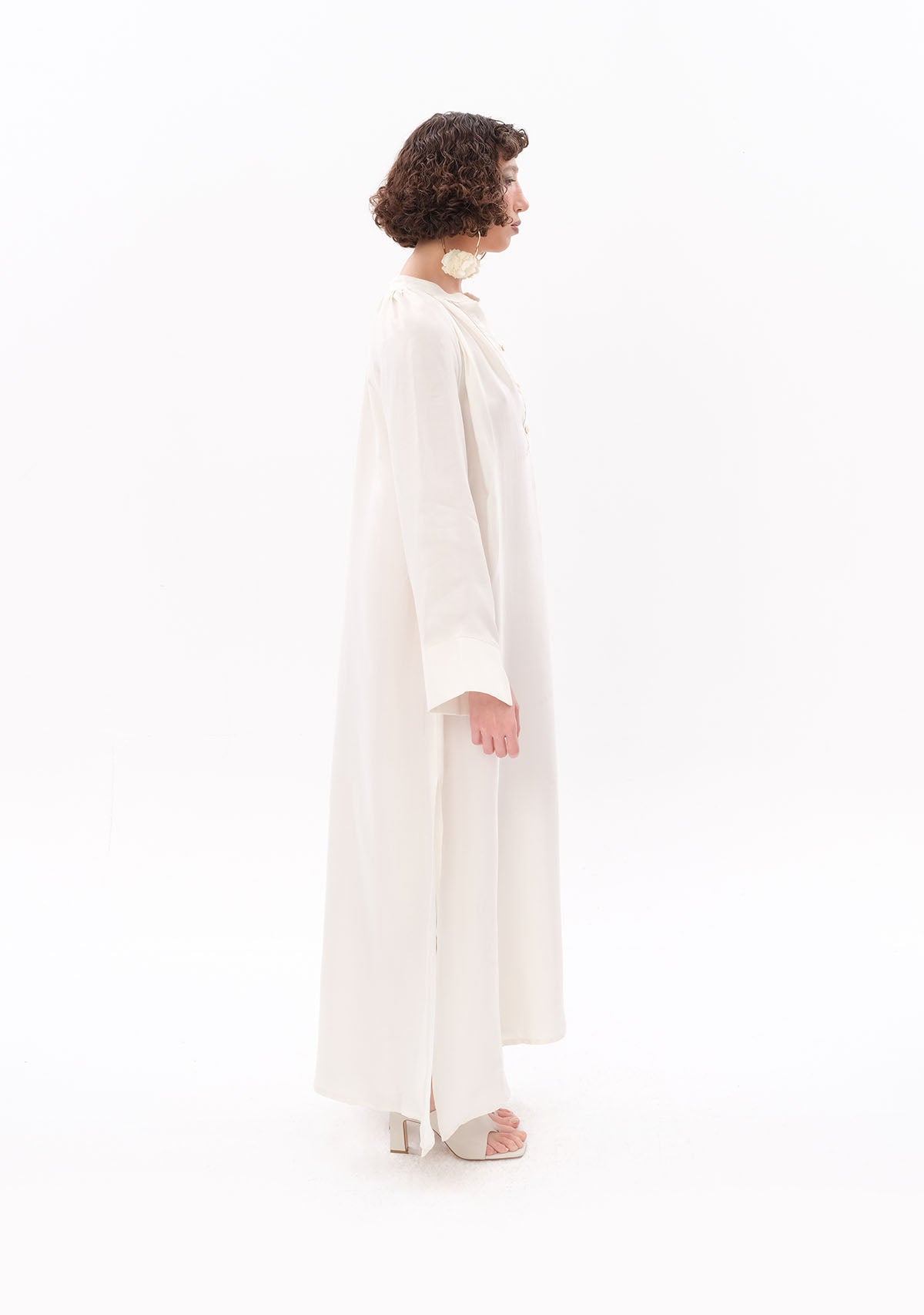 Tiny-Beyaz Luxe Tencel™ Reglan Kol Elbise-Elbise-7-roqelvaxirum.shop