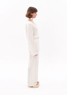 Tiny-Beyaz Tencel™ Bağlamalı Gömlek-Gömlek-8-roqelvaxirum.shop