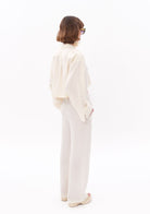 Tiny-Beyaz Tencel™ Beli Lastikli Pantolon-Pantolon-5-roqelvaxirum.shop