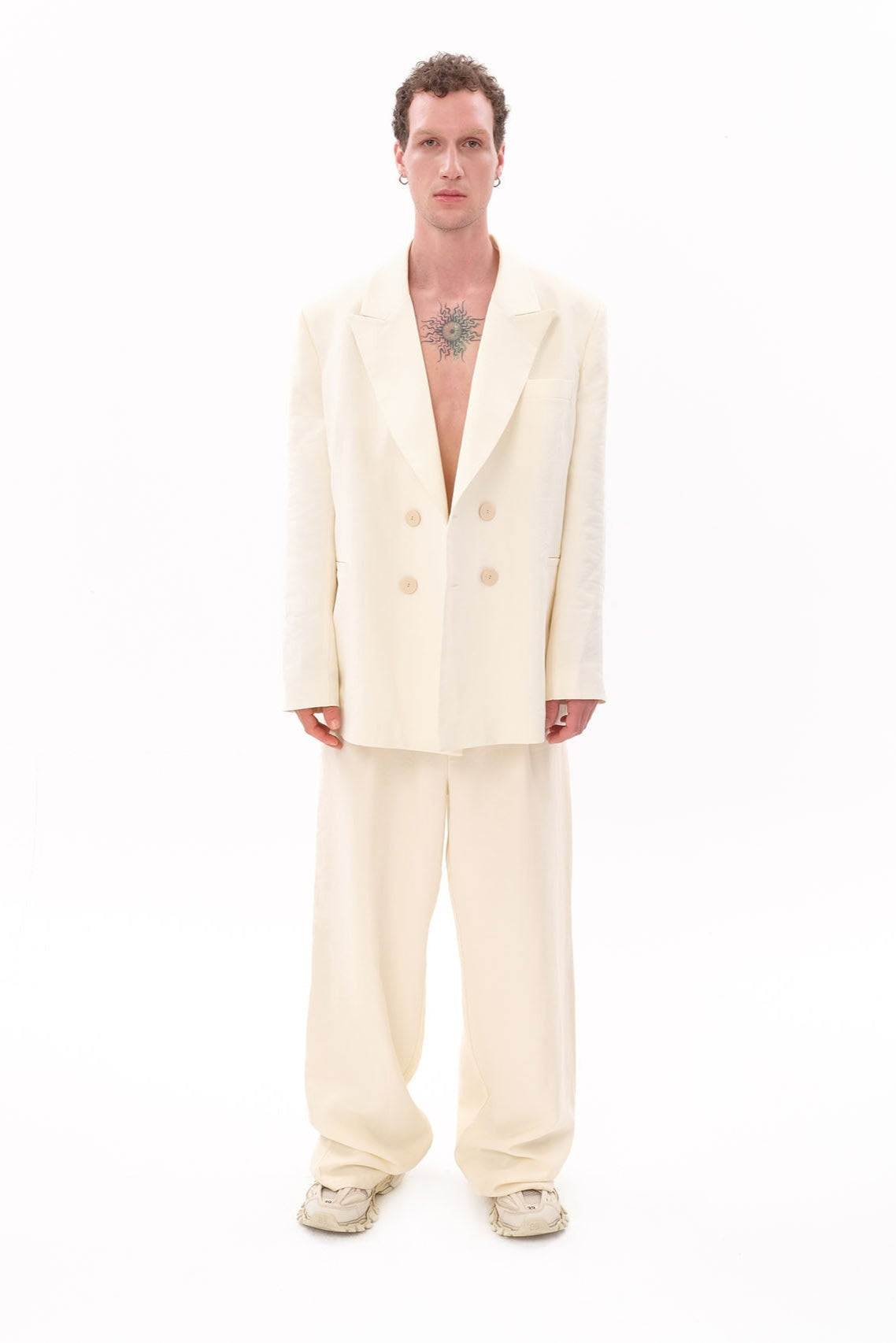 Tiny-Beyaz Tencel™ Blazer-Ceket-1-roqelvaxirum.shop