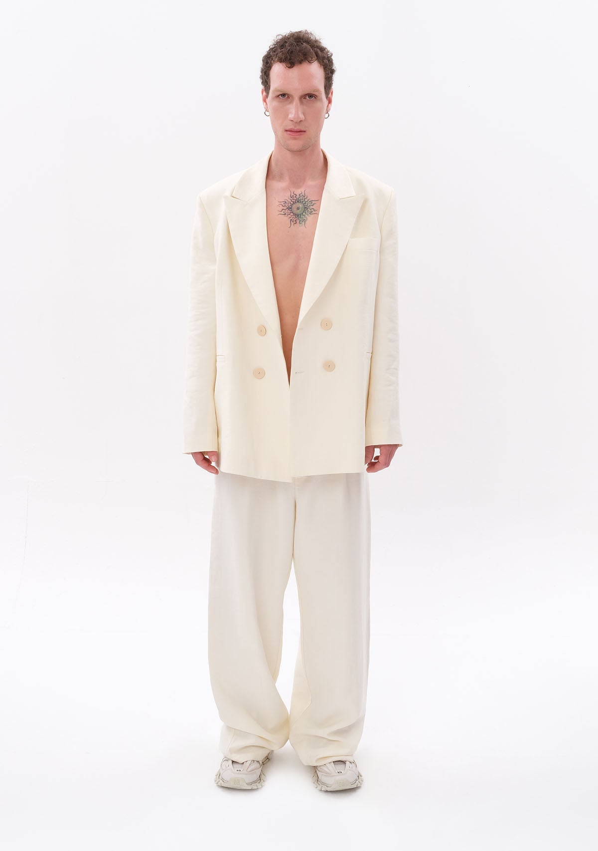 Tiny-Beyaz Tencel™ Blazer-Ceket-4-roqelvaxirum.shop