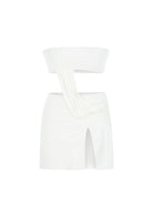 Tiny-Beyaz Z Detaylı Straplez Elbise-Elbise-4-roqelvaxirum.shop