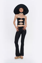Tiny-Çapraz Bant Detaylı Straplez Siyah Büstiyer-Top-7-roqelvaxirum.shop