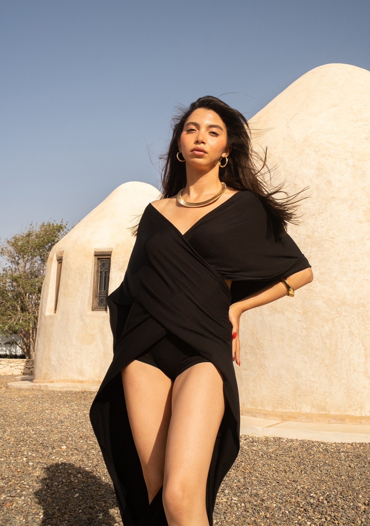 Tiny-Çapraz Siyah Elbise-Elbise-5-roqelvaxirum.shop