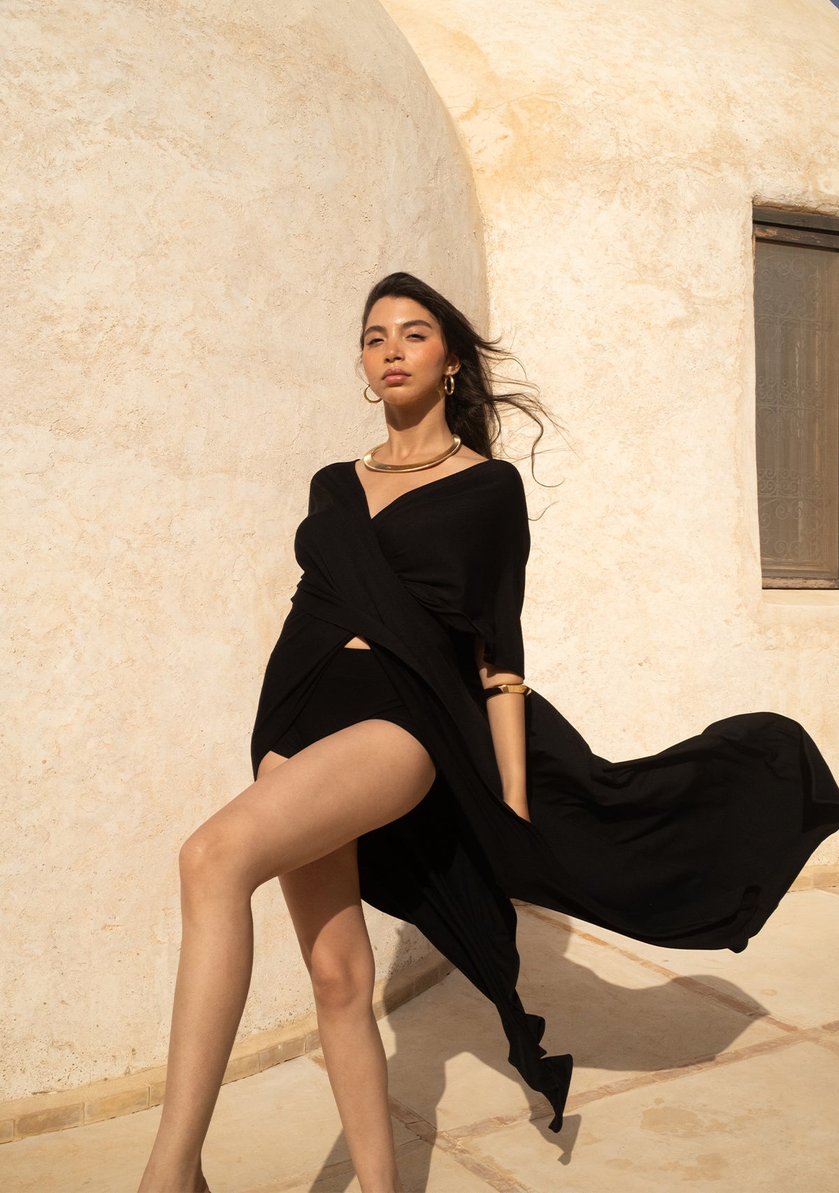 Tiny-Çapraz Siyah Elbise-Elbise-8-roqelvaxirum.shop