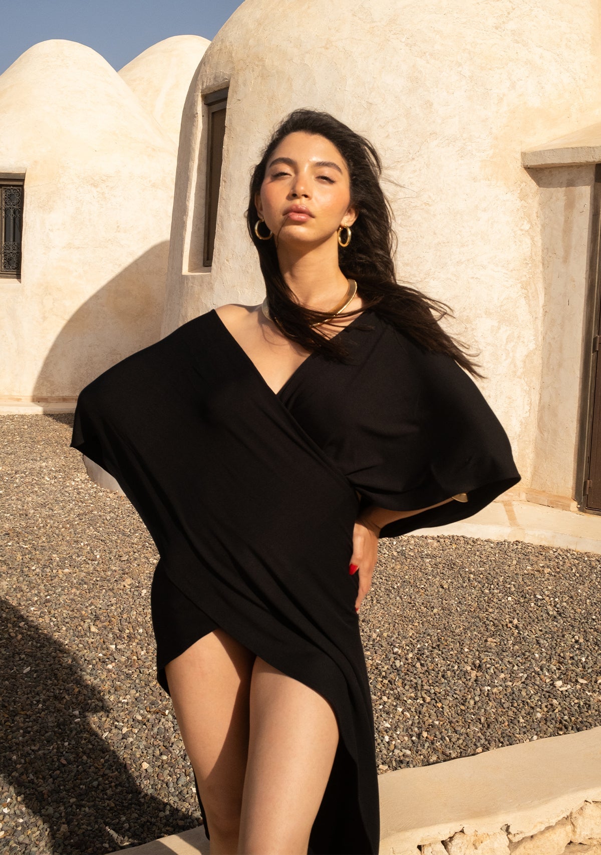 Tiny-Çapraz Siyah Elbise-Elbise-9-roqelvaxirum.shop