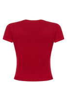 Tiny-Dar Kesim Bordo Tişört-T-Shirts-9-roqelvaxirum.shop