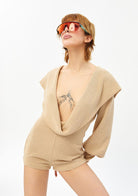 Tiny-Derin Dekolteli Bej Şort Tulum-Tulum-7-roqelvaxirum.shop