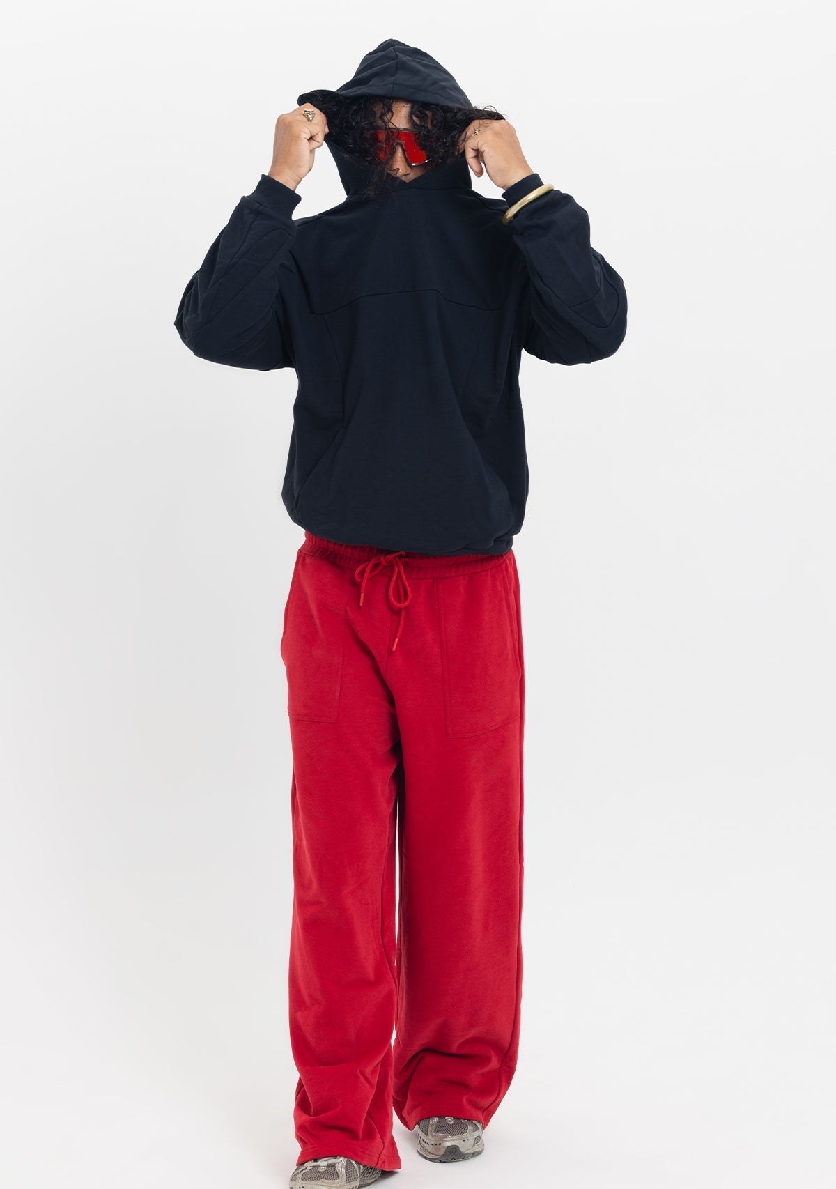 Tiny-Dikiş Detaylı Kapüşonlu Oversize Siyah Sweatshirt-Sweatshirts & Hoodies-9-roqelvaxirum.shop
