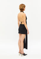 Tiny-Düz Kesim Mini Siyah Etek-Etek-3-roqelvaxirum.shop