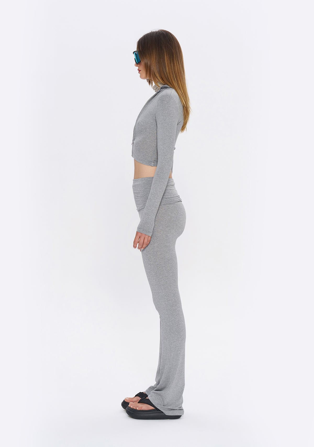 Tiny-Gri Fermuarlı Dar Kesim Yumuşak Hırka-Kazak & Triko-5-roqelvaxirum.shop