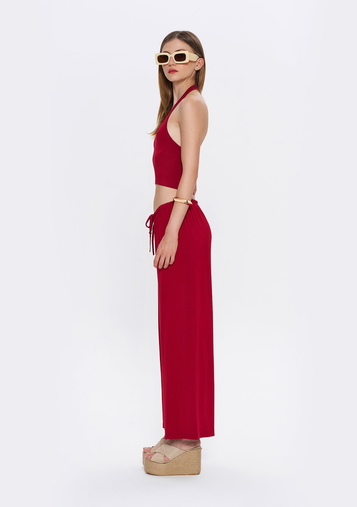 Tiny-Halter Yaka Bordo Yumuşak Bluz-Bluz-6-roqelvaxirum.shop