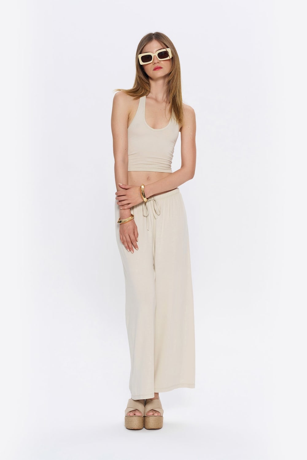 Tiny-Halter Yaka Krem Yumuşak Bluz-Top-11-roqelvaxirum.shop