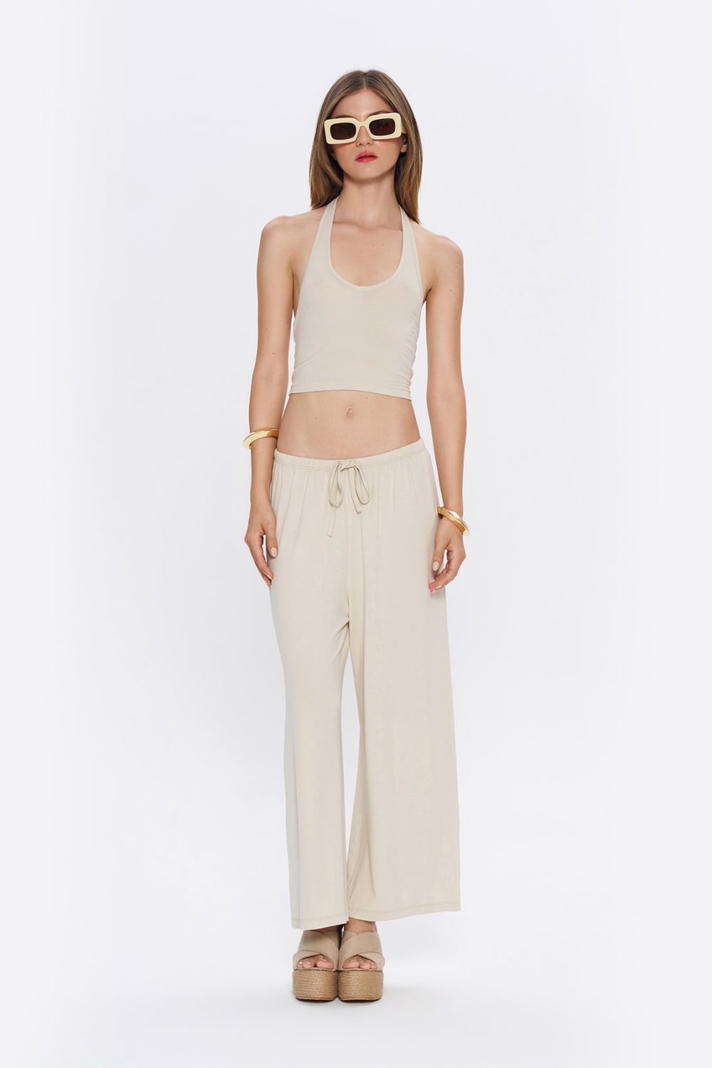 Tiny-Halter Yaka Krem Yumuşak Bluz-Top-12-roqelvaxirum.shop