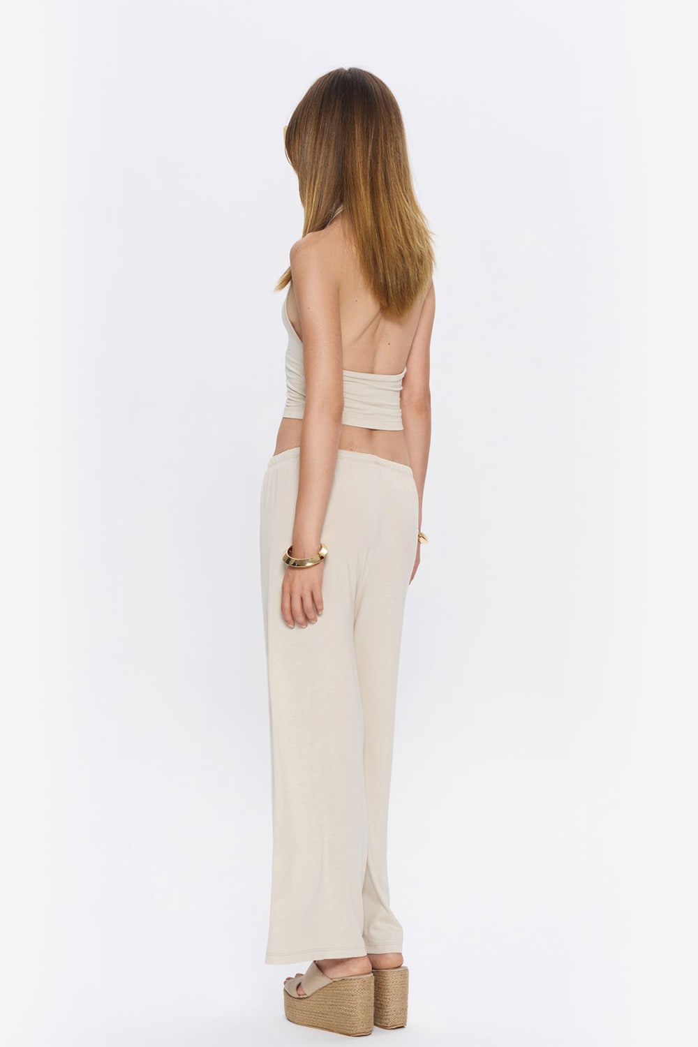 Tiny-Halter Yaka Krem Yumuşak Bluz-Top-7-roqelvaxirum.shop