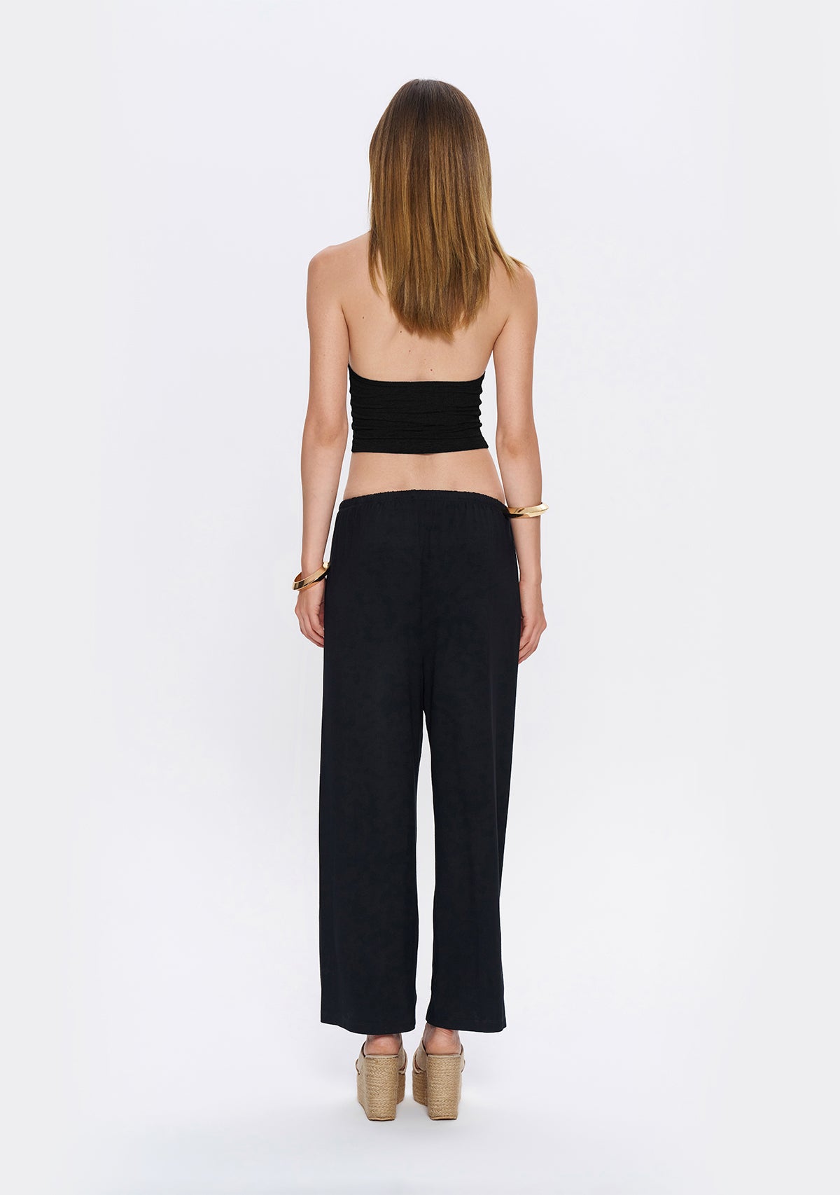 Tiny-Halter Yaka Siyah Yumuşak Bluz-Top-2-roqelvaxirum.shop