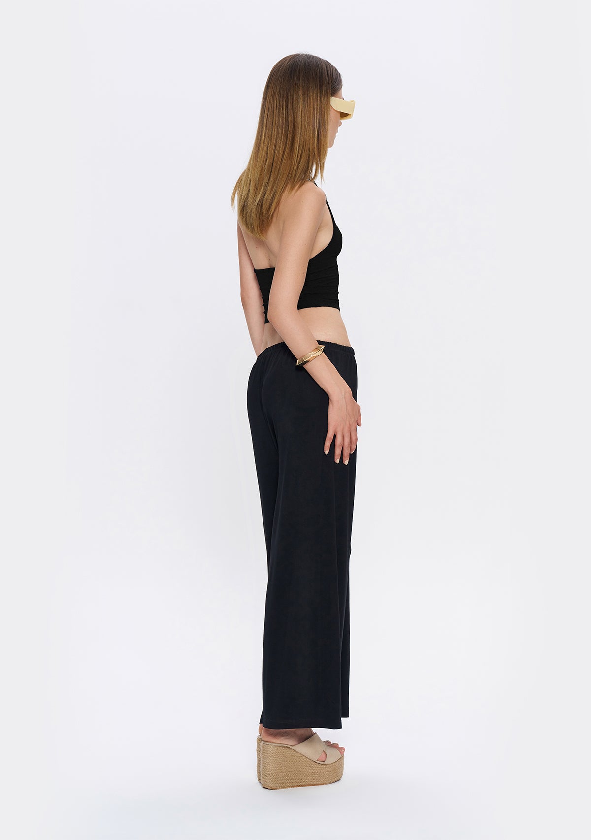 Tiny-Halter Yaka Siyah Yumuşak Bluz-Top-7-roqelvaxirum.shop