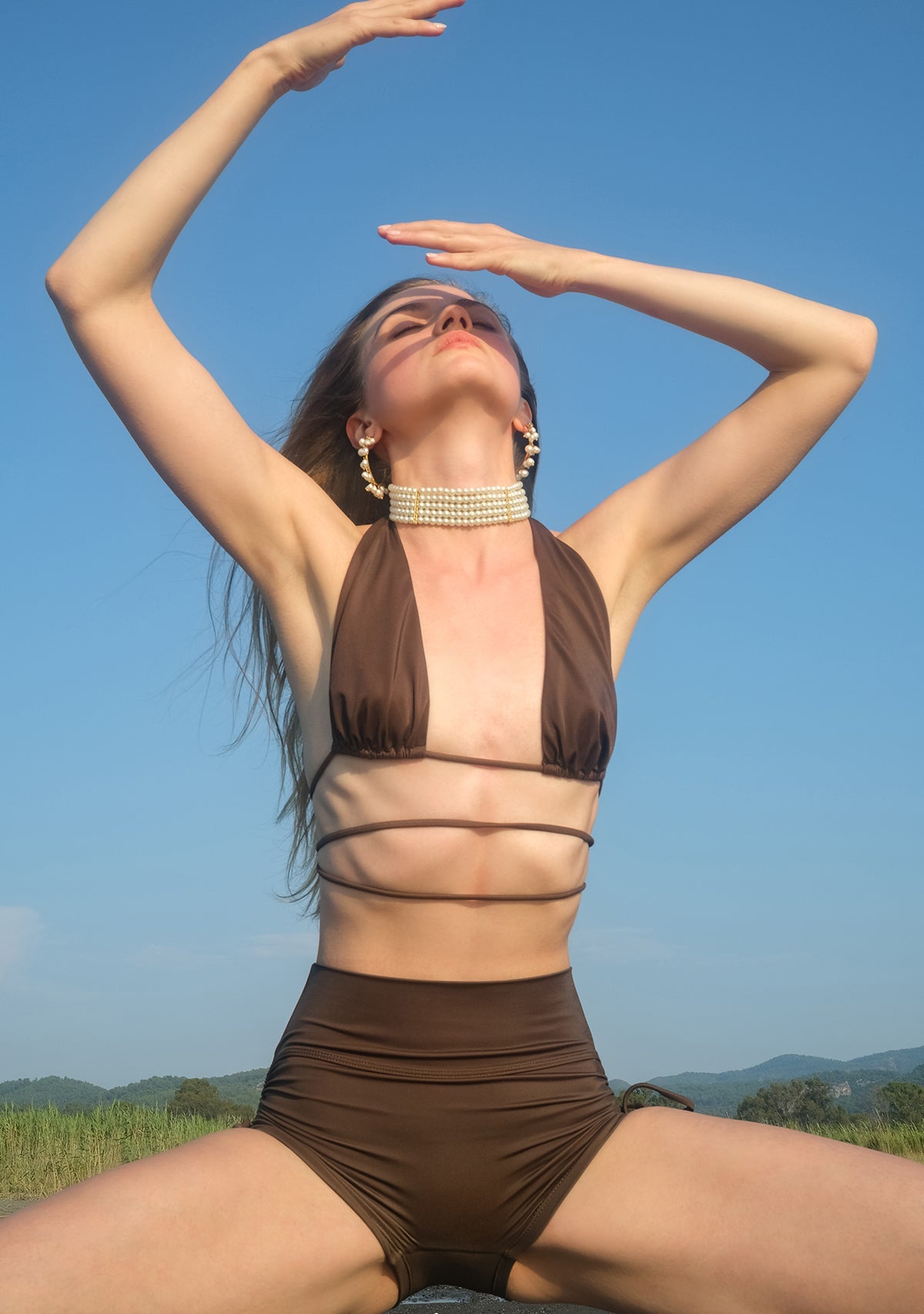 Tiny-Kahverengi Dar Kesim Yanlardan Ayarlanabilir şort Mayo-Bikini + Mayo-3-roqelvaxirum.shop