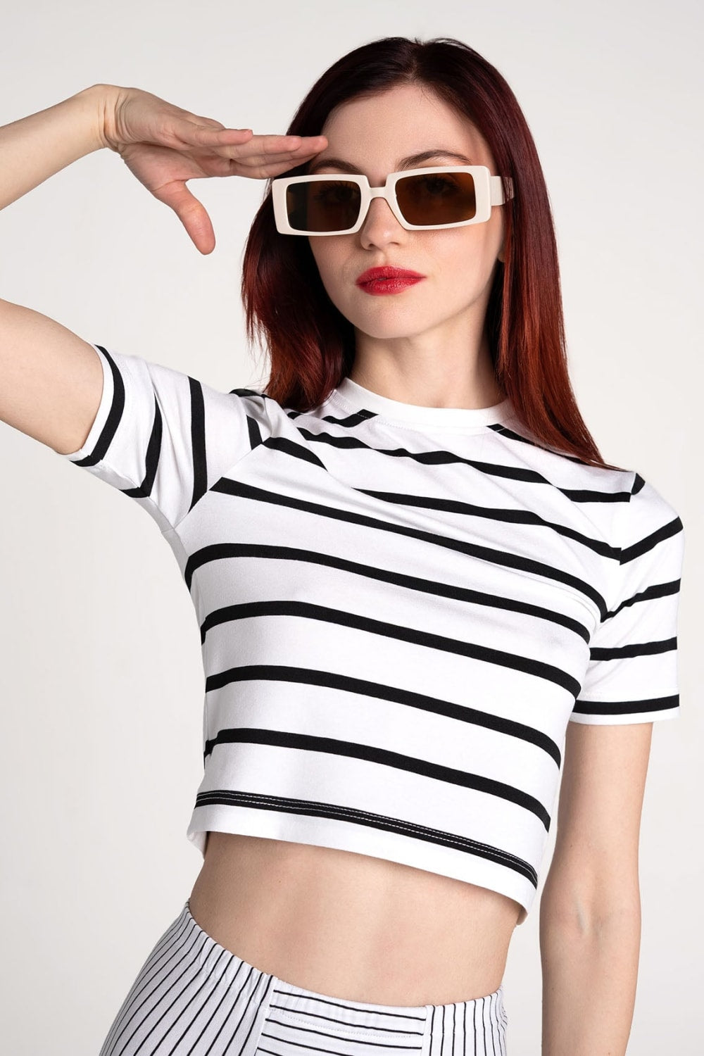Tiny-Kalın Çizgili Kısa Tişört-T-Shirts-2-roqelvaxirum.shop